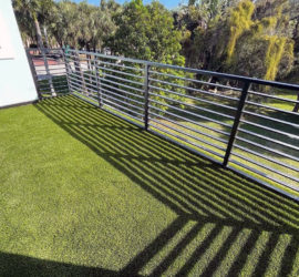 Installing-Artificial-Grass-on-balcony